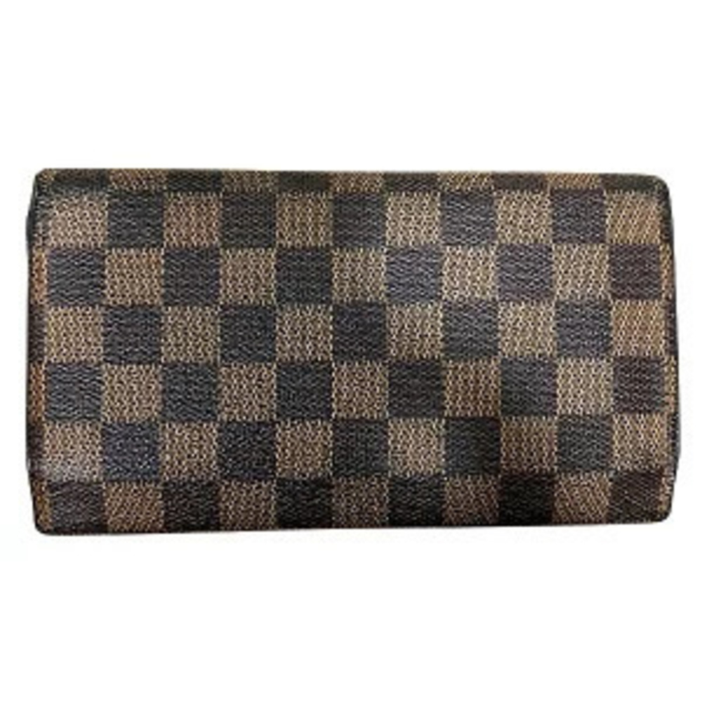 Louis Vuitton International Long Tri fold Portefeuille Damier Wallet Brown